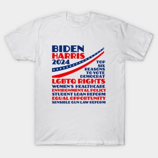 Biden Harris 2024 Election Platform T-Shirt